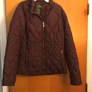 Quilted down jacket